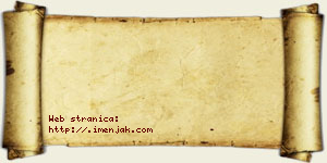 Hana Brzaković vizit kartica